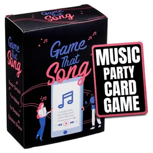 Game That Song Funny Party Game, Party Board Game, Music Party Game for Adults & Family, Table Games, 4 Color Card Game for Game Night, Pick Or Guess the Song, Play the Best Song & Compete, Fun Karaoke Style Game for Music Lovers, language: English