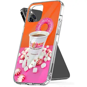 Phone Case Dunkin Waterproof Donuts TPU Scratch Accessories Compatible with iPhone SE 7 8 X XR 11 12 13 14 15 16 Plus Mini Pro Max Samsung Galaxy Note S9 S10 S20 S21 Ultra Plus Cellphone Protective