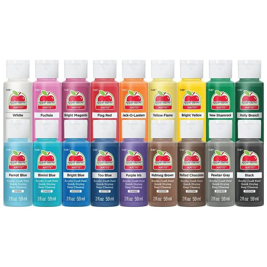 Apple Barrel ® Colors Acrylic Paint 18 Color Set - PROMOABI
