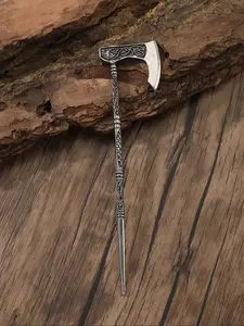 Viking Retro Celtic Scandinavian Axe Hairpin, Stylish Vintage Norse Hair Accessories, Unique Party Gifts for Valentine's Day & Mother's Day
