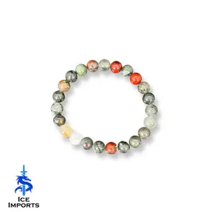 African Bloodstone Gemstone Bracelet | Ice Imports