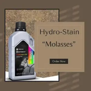 Hydro-Stain "Molasses" Concrete Stain - Safe for Indoor & Outdoor Use - Non-Reactive & UV Resistant