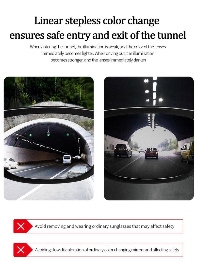 Paleshy 0.1 Seconds Photochromic Polarized Sunglasses Square UV Protection Smart Glasses for Men Women Lightweight TR Frame Durable Eyewear Wearable Card