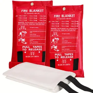 Fire Blanket, Quick-deploy Fire Blanket, Multi-use Non-toxic Fire Blanket, Ideal for Kitchen, School, Car & Office Emergencies, Fireproof Blanket