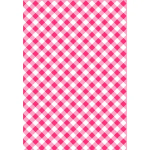Wrapping Paper: Diagonal Hot Pink Gingham {Gift Wrap, Birthday, Holiday, Christmas}