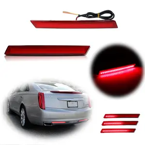 2pcs For 2013 2014 2015 2016 2017 Cadillac XTS Rear Fog Lamps Tail Brake Sequential Turn Signal lamps Lights