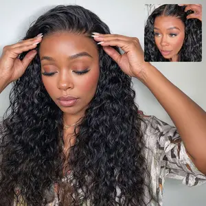 Megalook 13x6 Upgrade Skin Meleted HD Lace Water Wave Glueless Transparent Lace Front Wigs Pre-everything Put on Go Wig Natural Hairline Beginner Friendly #Summervibes