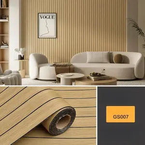 Thick 3D Self-Adhesive Wall Panels, Textured Grid Wallpaper, Home Decoration, Durable Easy Installation, 3D Wall Covering Roll