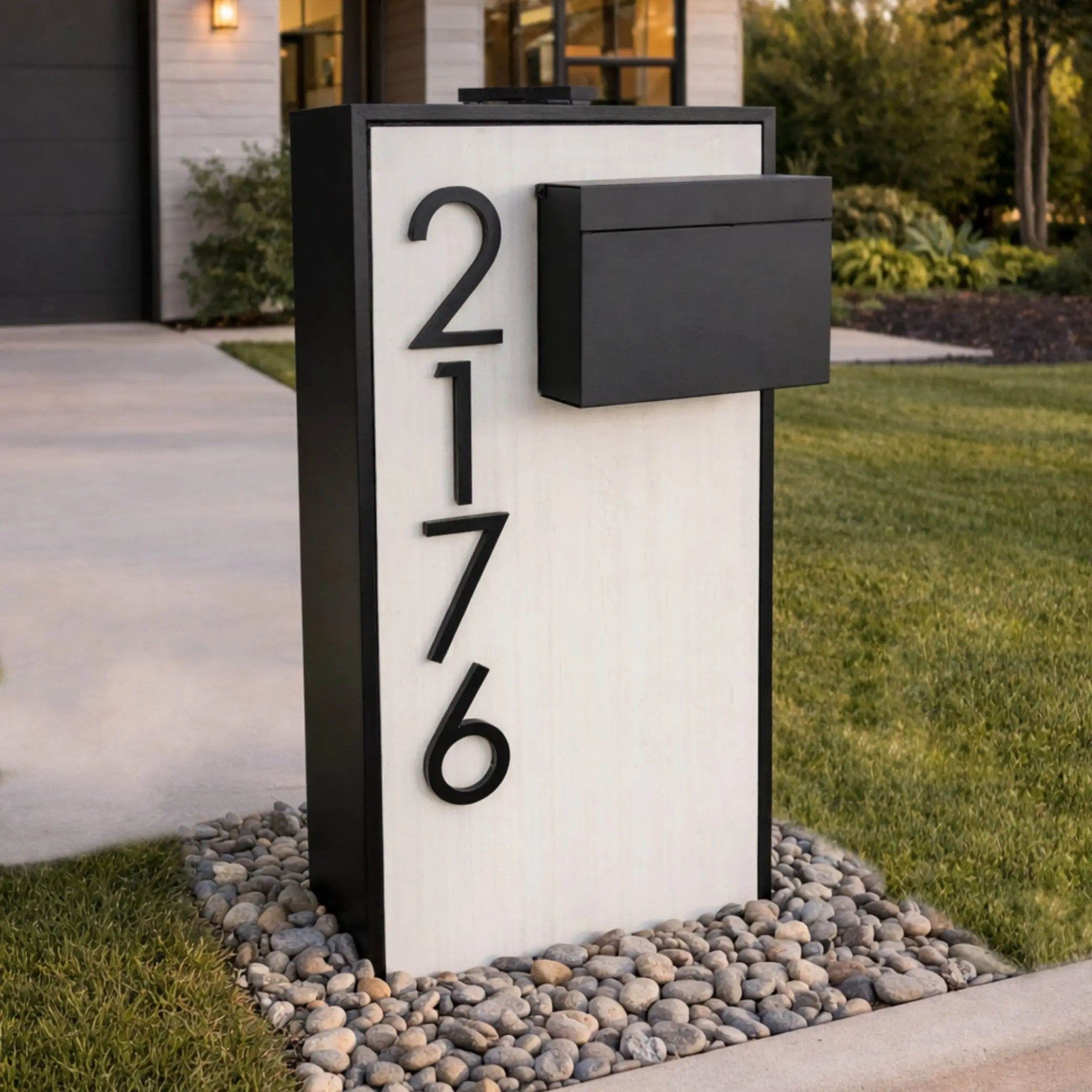 Slate Serenity Mailbox