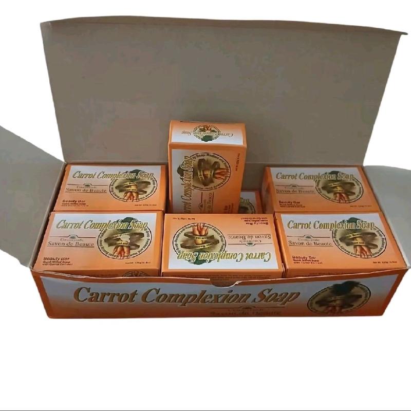 Carrot Complexion Soap Pack of 12 - Skin Repair and Body Care