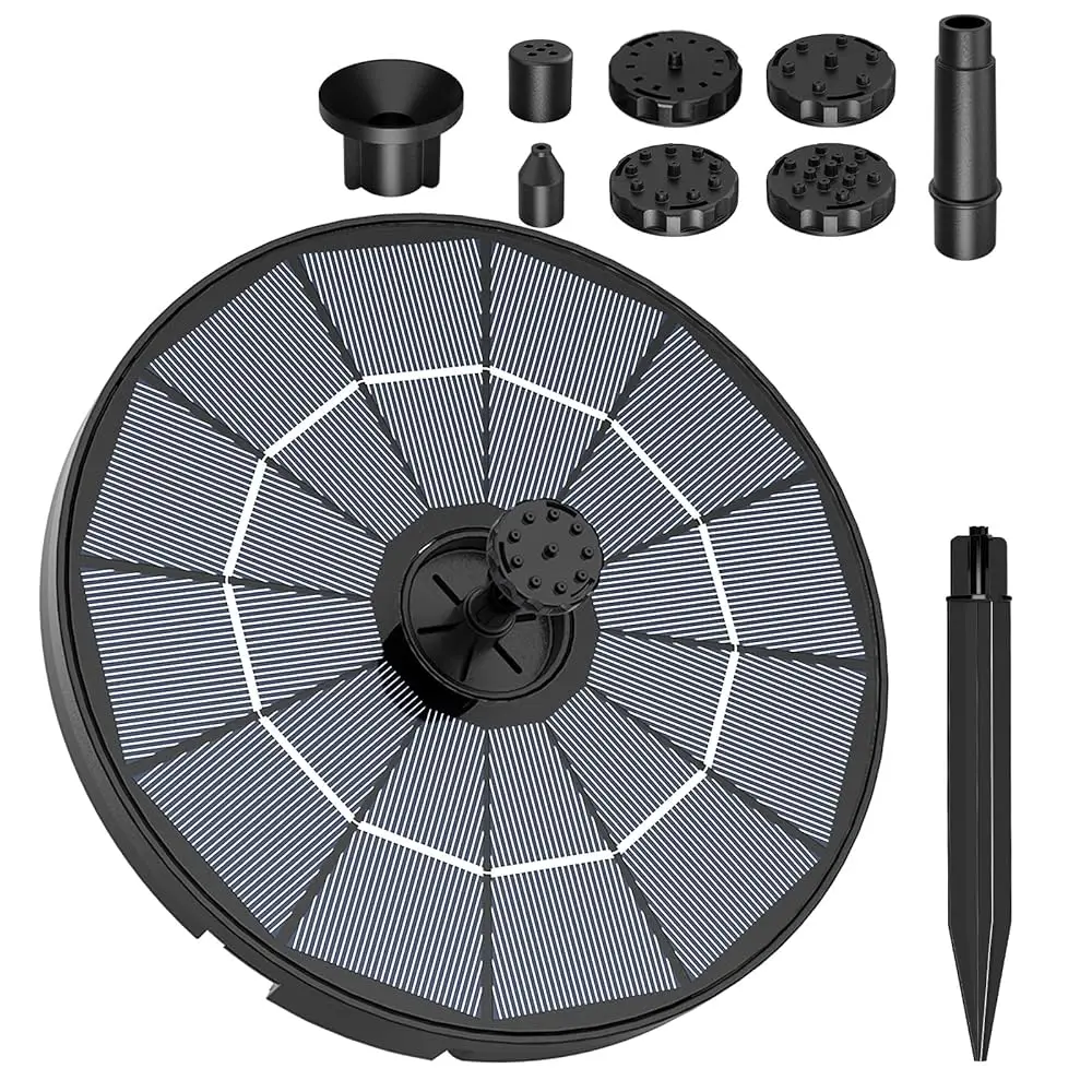2.8w round split solar fountain