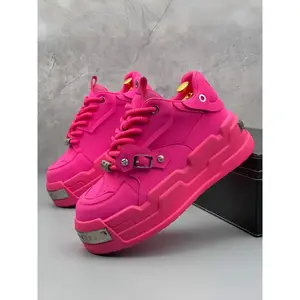 2026 Unisex Thick Sole Platform Athletic Skate Shoes in Punk Style, Stylish Comfortable Design with Non-Slip Durable Feature for Students & Streetwear Enthusiasts
