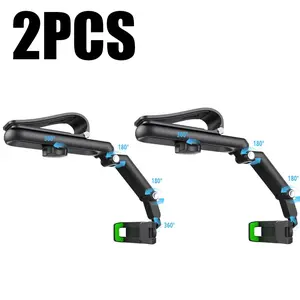 2PCS New 1080° Multi-function Sun Visor Universal 360 Degree Rotating Phone Holder Suitable for Any Scene Car Holder - Rotatable and Retractable