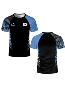 Badminton clothes, T-shirts, short sleeved tops, sportswear, fast drying tennis clothes, unisex style competition clothes