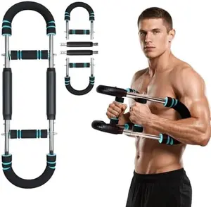 Twister Arm Trainer, Professional Adjustable Chest Shoulder Workout Equipment for Men & Women, Portable Detachable Upper Body Fitness with Anti-Slip Grips and 3 Resistance Levels Kit