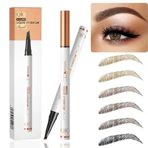 Micro Fork Tip Brow Pen Waterproof Formula, Easy Draw Hair Stroke Brows for Natural Daily Makeup and Evening Styling