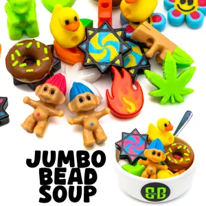 Jumbo Bead Soup - Random Mix of Jumbo Plastic Beads by Weight