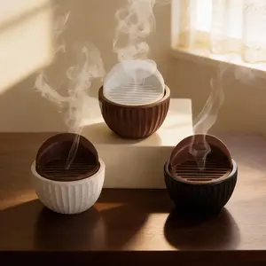 Creative Resin Incense Burner Bowl Shape, Dual Use Aromatherapy & Decoration, Home Fragrance Decor, Perfect for Home Office Festivals Parties Yoga Studios Meditation Spaces