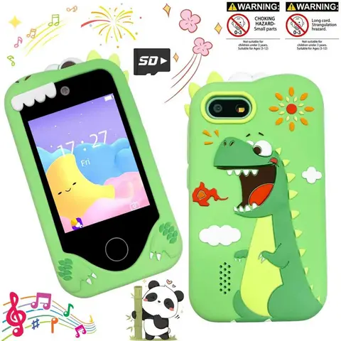 Kids Digital Smartphone Toy for Boys & Girls Age 3-12, 2.8" Touch Screen, Dual Camera Fun, Multifunction Games and Music Player for Christmas Birthday (with 32GB Card)