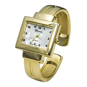 Blekon Collections Quartz Womens 29mm Case Classic Metal Cuff Bangle Watch