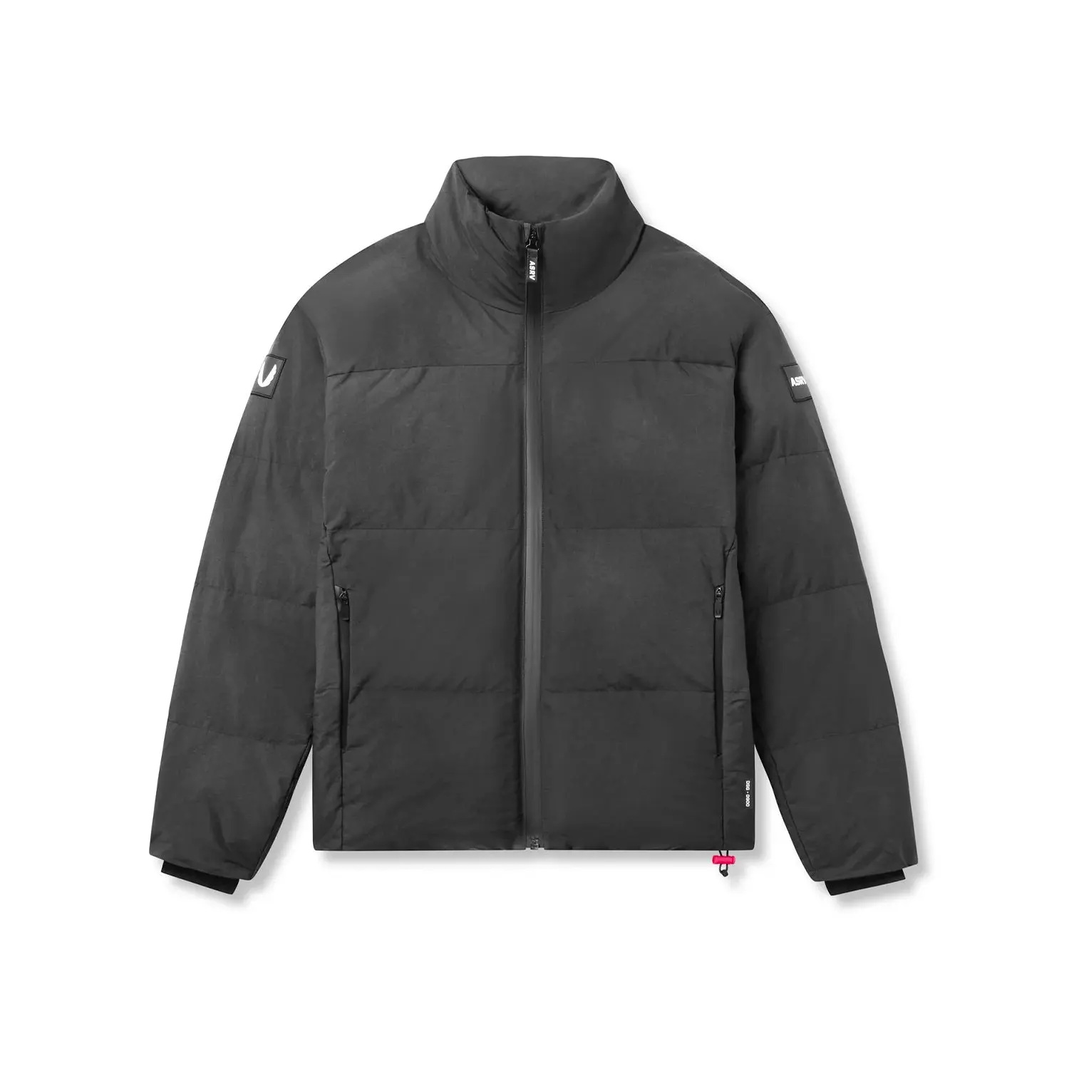 Men's Wave Dye Puffer Jacket - Minimalist Water-Resistant Shell with 200g PrimaLoft Insulation, Menswear, Coats, Soft, Pockets, Reflective, Long Sleeve, Zipper