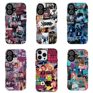 Nostalgic 5 Seconds of Summer Collage Phone Case Cover Compatible with iPhone X, 11, 12, 13, 14, 15, 16, 17 Plus Pro Promax & SS Galaxy S21-25 Series