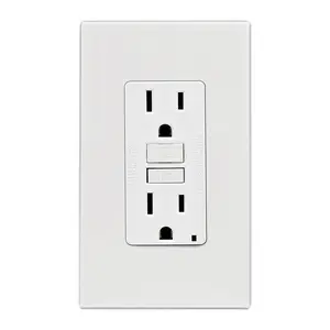 Leviton SmartlockPro 15 amps 125 V Duplex White GFCI Outlet 5-15R 1 pk