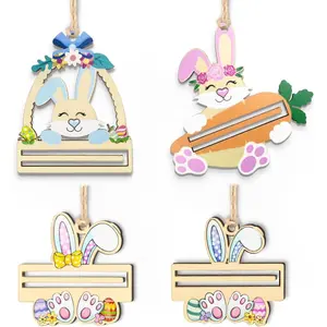Set of 4 Easter  Holder, Bunny  Holders, Bunny Bucks  Holder, Easter Basket Tag  Card, Basket Stuffers for , Easters Gifts for