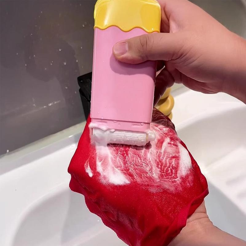 2-in-1 Lathering Soap Holder with Roller & Soap Saver Case – Multi-Use Foaming Soap Box for Laundry Stain Remover, Hand Washing & Shower – Portable & Refillable Bathroom Travel Tool