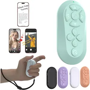 Remote Controller for  Scrolling/Camera/Video Recording/Kindle App Compatible with iOS/Android (Eggshell Blue)