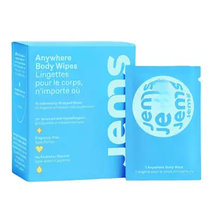 Anywhere  Wipes - Individually Wrapped Wipes for -the-Go Adults - Portable Mini Wipes - pH-Balanced, , -Free - For Every  Area - 15 Count (1 Pack)