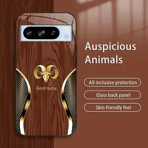 Suitable for [Google Pixel 8 Pro] New high-end luxury wood grain zodiac mobile phone case New business simple explosion-proof mobile phone case Affordable price Anti-fall and anti-fingerprint 995