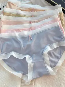 Women's Soft Breathable Underwear Set, 5-Pack Comfortable Cotton Panties for Daily Wear, Stylish & Lightweight Design, Lingerie