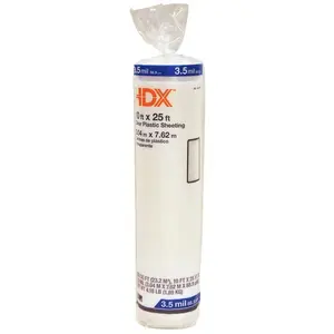 10 ft. x 25 ft. Clear 3.5 mil Plastic Sheeting