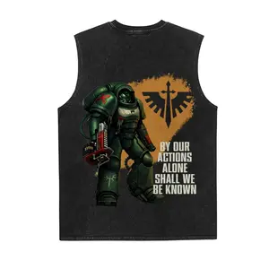 Warhammer 40,000 Game Vintage Tank 90s Graphic Sleeveless Tank Tops Men Vest Streetwear Outfits Men Vacation Outfits Sleeveless Shirt