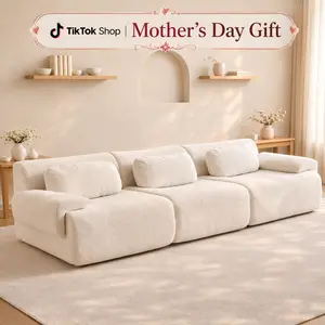 Oversized Modular Cloud Couch – Boneless Sectional Sofa with Multiple Seater Options, Deep Seat Comfort, No Assembly for Apartment Living Room large big comfy