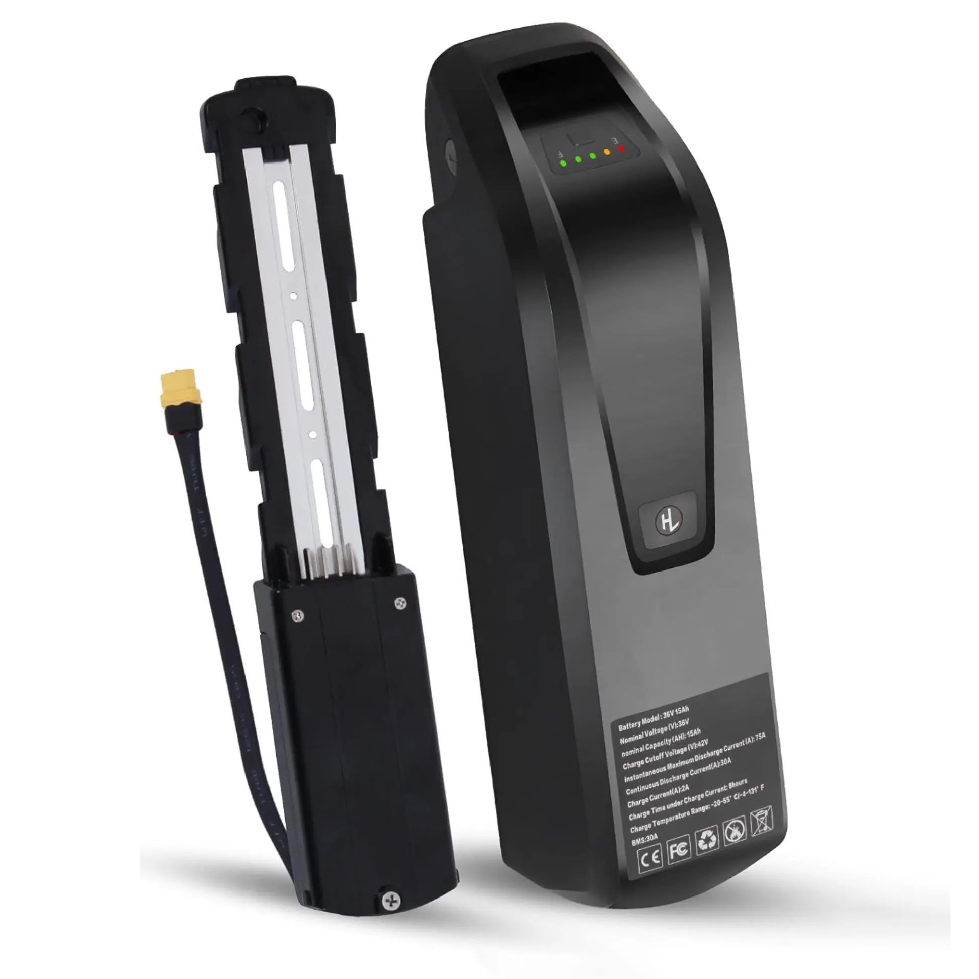 UAZ 36V 15.6Ah E-Bike Battery 36v battery 40A BMS&42V 2A Fast Charger 5PIN 540Wh 5-Pin 1500+ Cycles, Safety Lock, USB, LED Durable Power,Replaceable e bike accessories Backup power for 0-1500w Ebike Motor,electric scooter,ectric mountain bike Replacement