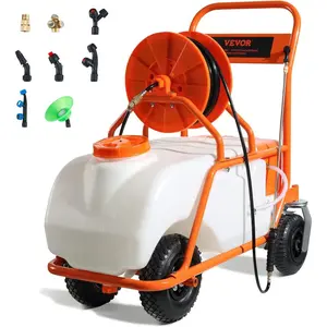 VEVOR Battery - Powered Sprayer with Wheeled Cart, 10 Gallons Electric Weed Sprayer, Adjustable 0 - 80 PSI, Yard Lawn Sprayers with Wheels, 5 Nozzles 98ft Hose, 3 - 6H Spray Time, for Weeding, CleaningVEVOR Super Brand Day