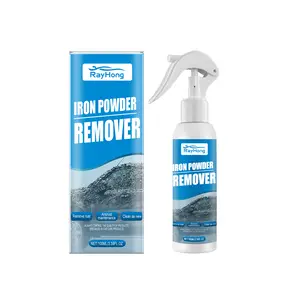 Ouhoe AutoPro Iron Remover Spray - 100ml Powerful Fast-Acting Formula, Dissolves Rust & Brake Dust Effectively, Prevents Oxidation & Corrosion, Safe & Gentle for Car Paint, Wheels & Metal Surfaces, Non-Damaging Quick Clean Automotive Detailing Spray