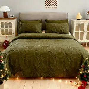 Ultra Soft Lightweight Quilt Set, 3-Piece Reversible Bedspread for Queen or King Bed, Cozy All-Season Bedding with Pillowcases