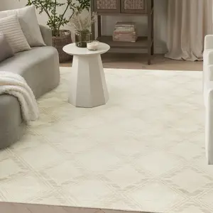 Nourison Serenity Home Diamond Neutral Indoor Area Rug - Modern Floor, Home Decor, Decorative Pick, Versatile Runner for Living Spaces, Home Decor Rug