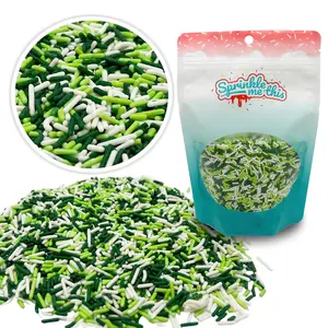 Lucky Jimmy Blend - St. Patrick's Day Sprinkle Mix – Featuring Jimmies with Gold Accents – Available in 8 oz and 12 oz Bags