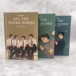 All The Young Dudes Complete 3 Volume Hardcover Edition, Hardcover Book by mskingbean89, ATYD Fanfiction, All The Young Dudes Bound Book