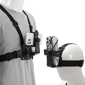 Action Camera Strap Set with Phone Clip, Durable Material Fixing Mount for Gopro/phone/osmo Action, Universal Compatibility Sports Camera Accessories, Adventure Sports Device