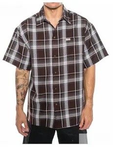 CAL TOP 1000 S/S Plaid Shirt Color Base