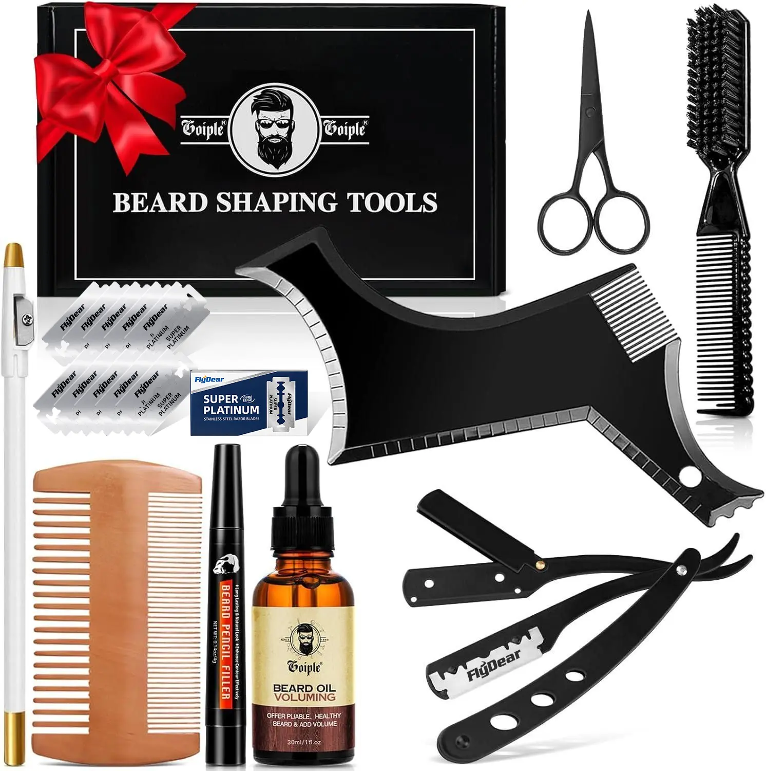 Beard Shaper Kit for Men – Professional Beard Styling & Grooming Tools | The Perfect Gift for Boyfriend, Husband Beard Shaper Kit for Men – Professional Beard Styling & Grooming Tools | The Perfect Gift for Boyfriend, Husband