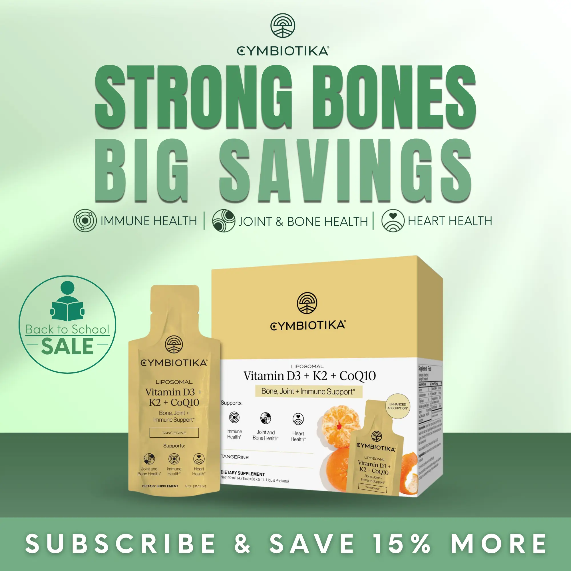 Liposomal Vitamin D3 + K2 + CoQ10 | 28 Packets | Clinically Proven 2x Better Absorbed | Stronger Bones, Healthier Heart & Immune Support | Plant-Based Lichen D3 | Dual MK-4 & MK-7 | 4,000 IU | 40mg Ubiquinol CoQ10 | Vegan | Third-Party Tested
