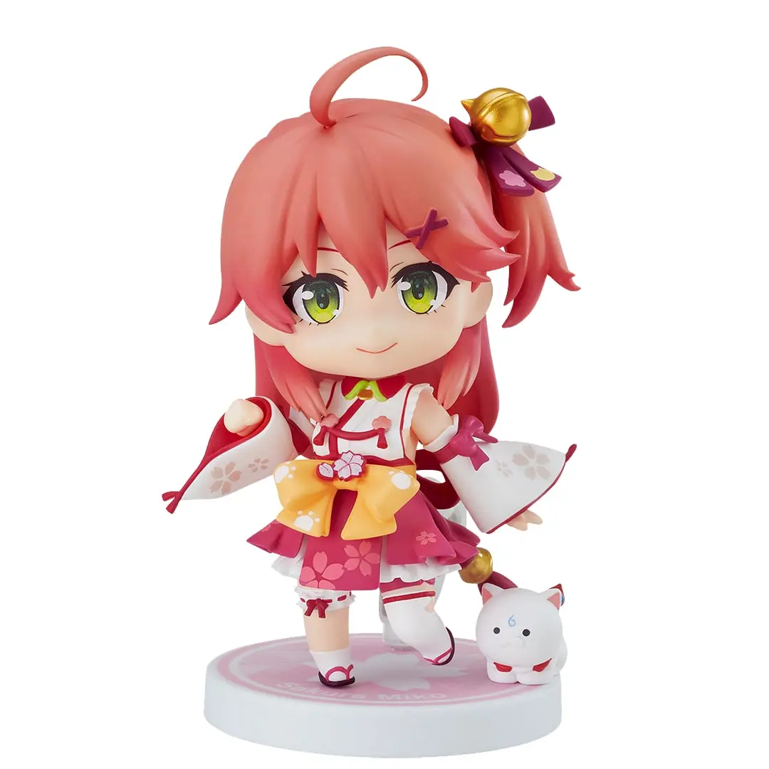 212 MAIN Max Factory M06793 Nendoroid Sakura Miko Shrine Maiden Collectible Figure - Hololive VTubers Chibi Design, Includes Multiple Face Plates, Holiday Body Parts