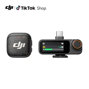 DJI Mic 3 (1 TX + 1 RX), Wireless Lavalier Mic for iPhone/Camera/Android, Ultralight, Extended Operating Time & Fast Charging, 1312ft (400m) Transmission, Noise Cancelling, Vlog, Streaming