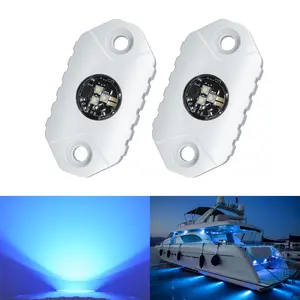 LED Boat Interior Lights Marine Deck Cockpit Courtesy Light IP68 Waterproof Underwater Boat Lighting 9-36V for Yacht, Kayak, Sailboat, Fishing, Pontoon, Pool